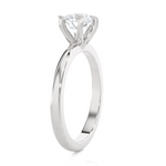 Round Lab Grown Diamond Solitaire Engagement Ring