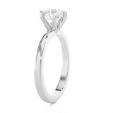 Round Lab Grown Diamond Solitaire Engagement Ring