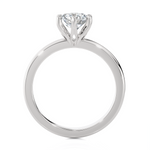 Round Lab Grown Diamond Solitaire Engagement Ring
