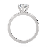 Round Lab Grown Diamond Solitaire Engagement Ring