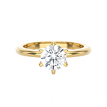 Round Lab Grown Diamond Solitaire Engagement Ring