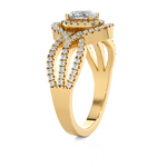 Oval Lab Grown Diamond Halo Engagement Ring