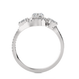 Round Three Stone Lab Grown Diamond Ring