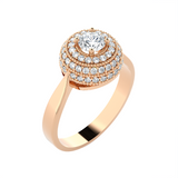 3/4 ctw Round Lab Grown Diamond Ring