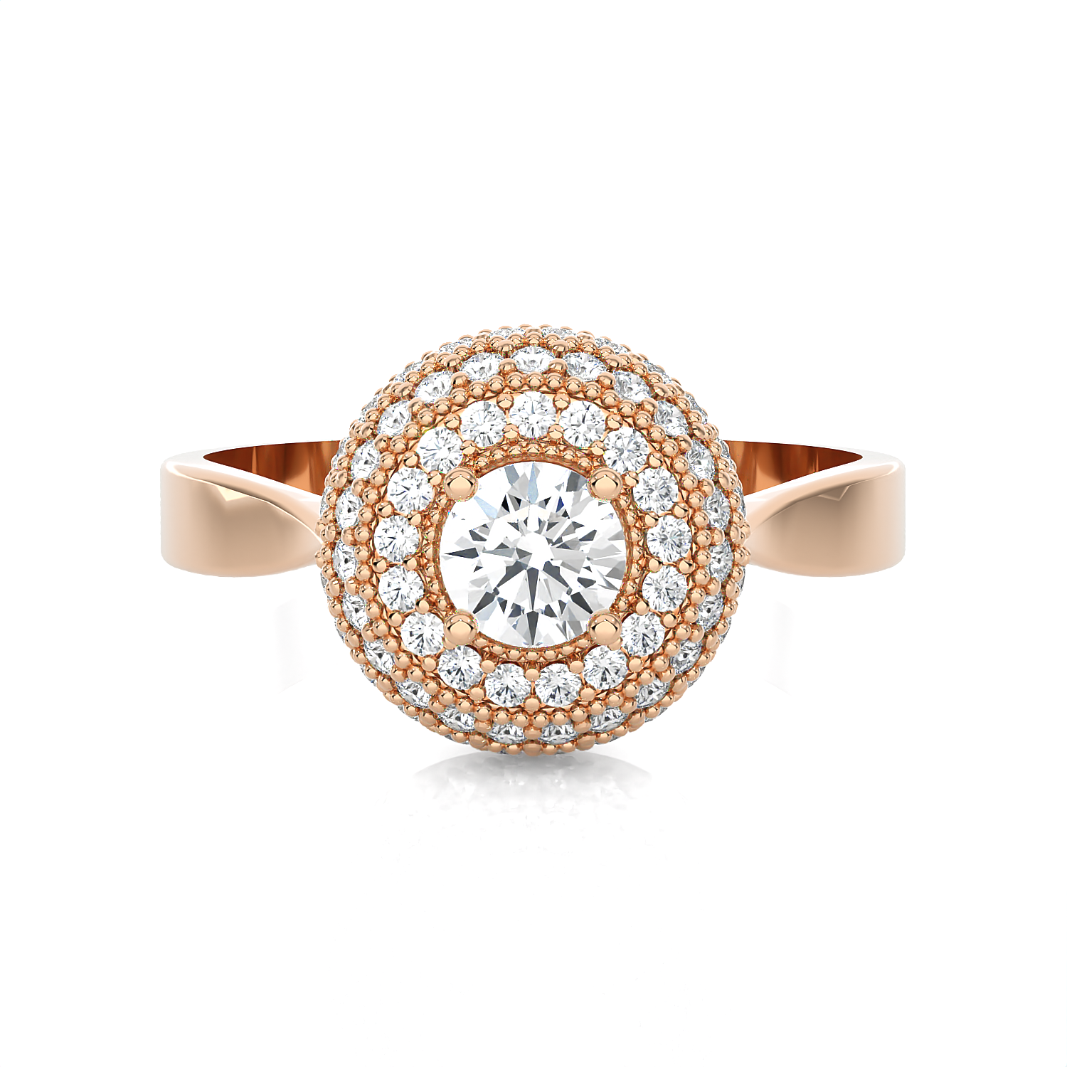 3/4 ctw Round Lab Grown Diamond Ring