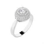 3/4 ctw Round Lab Grown Diamond Ring