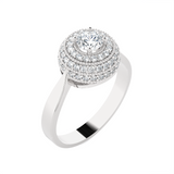 3/4 ctw Round Lab Grown Diamond Ring