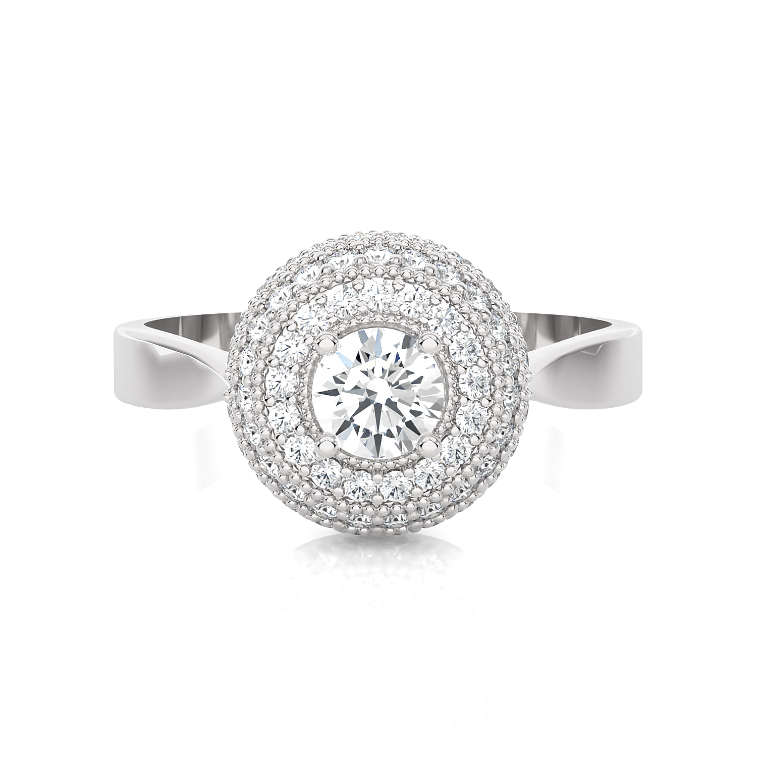 3/4 ctw Round Lab Grown Diamond Ring