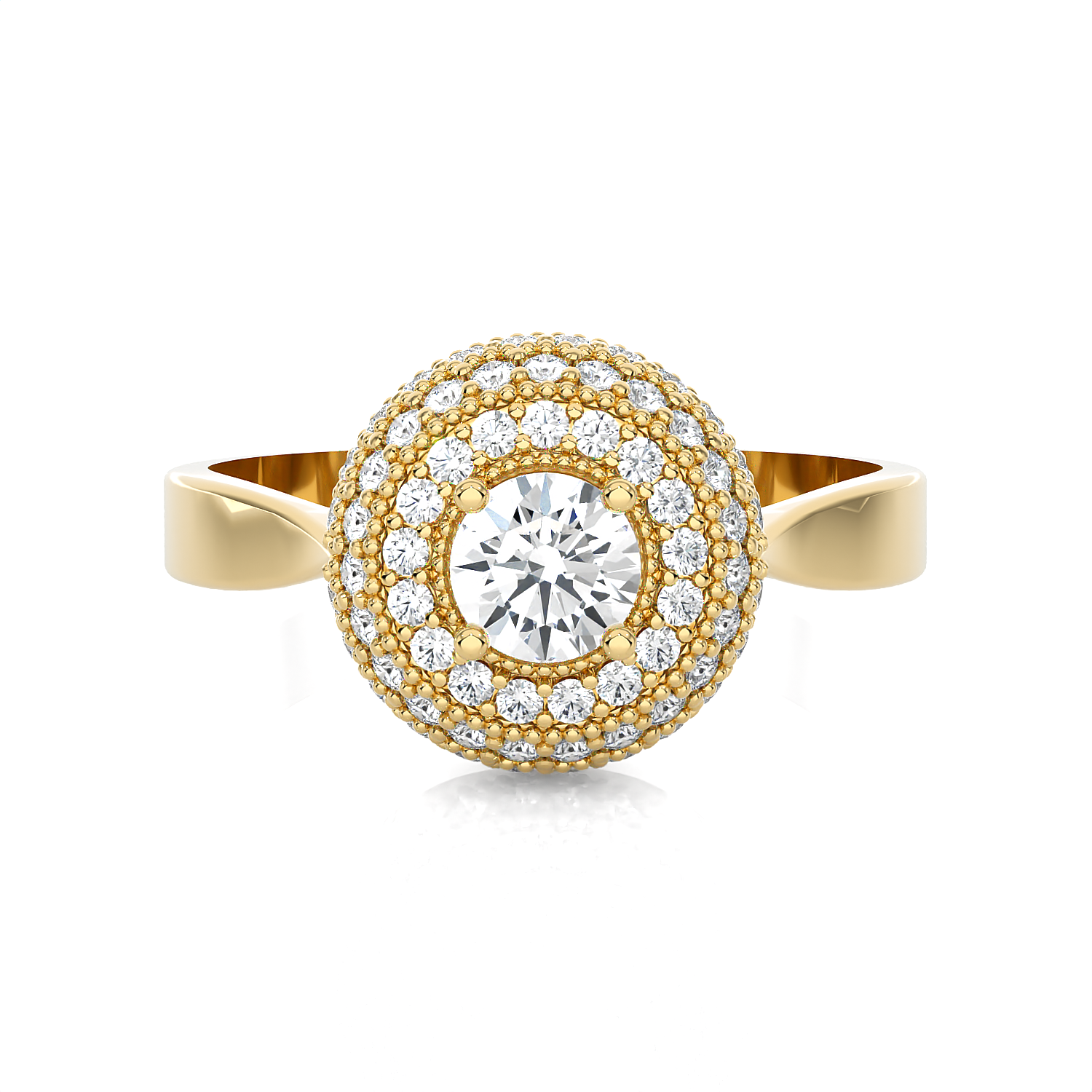 3/4 ctw Round Lab Grown Diamond Ring