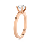 Round Lab Grown Diamond Solitaire Engagement Ring