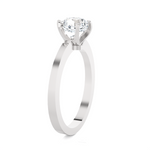 Round Lab Grown Diamond Solitaire Engagement Ring