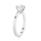 Round Lab Grown Diamond Solitaire Engagement Ring