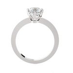 Round Lab Grown Diamond Solitaire Engagement Ring