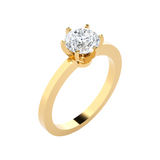 Round Lab Grown Diamond Solitaire Engagement Ring