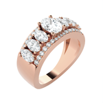 Oval Lab Grown Diamond Anniversary Ring