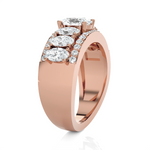 Oval Lab Grown Diamond Anniversary Ring
