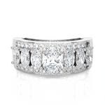 Oval Lab Grown Diamond Anniversary Ring