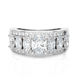 Oval Lab Grown Diamond Anniversary Ring
