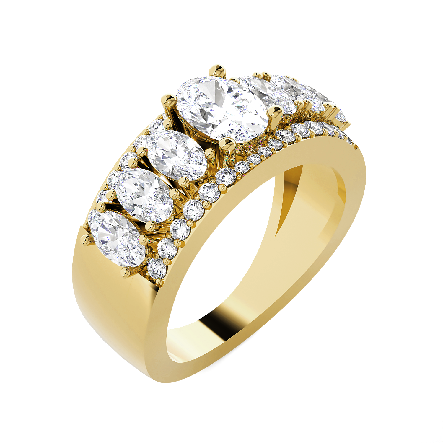 Oval Lab Grown Diamond Anniversary Ring