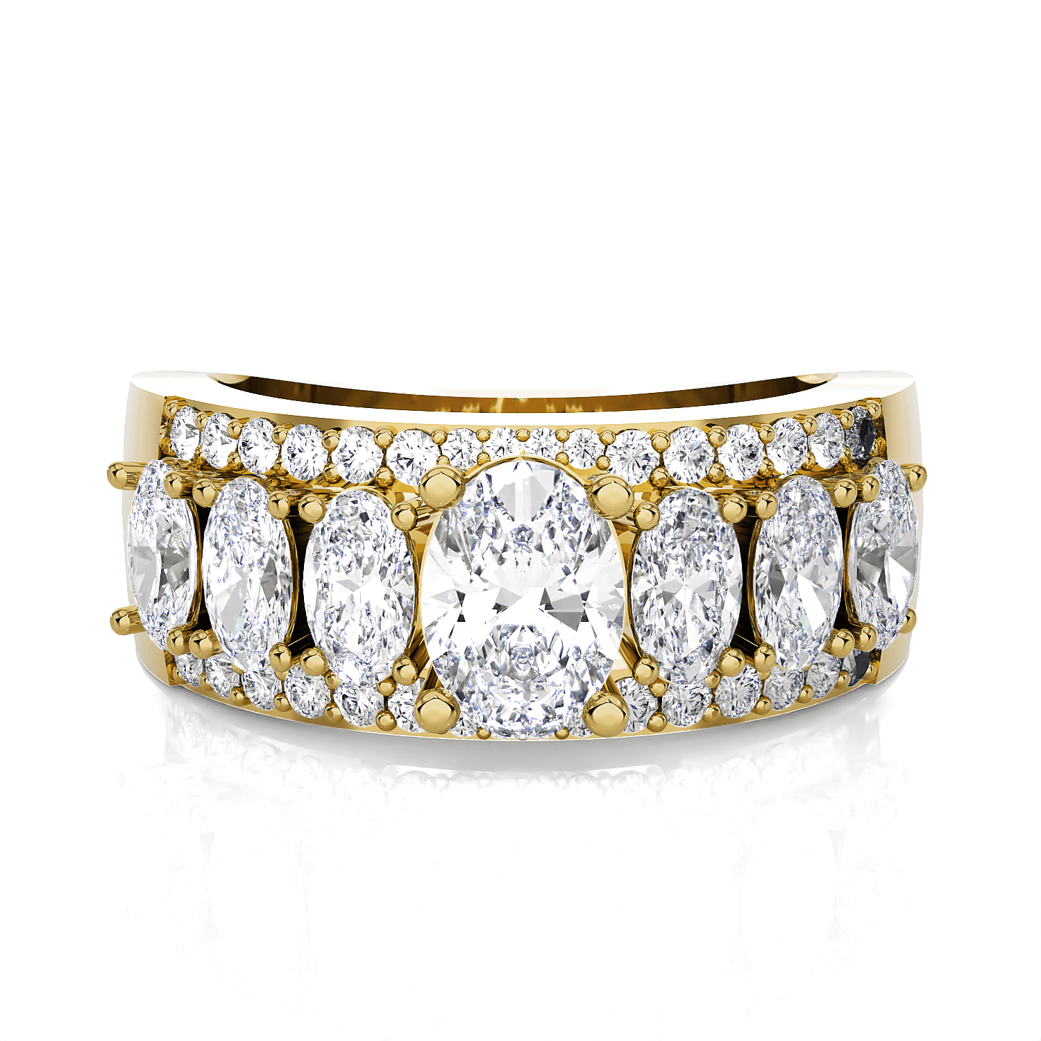 Oval Lab Grown Diamond Anniversary Ring
