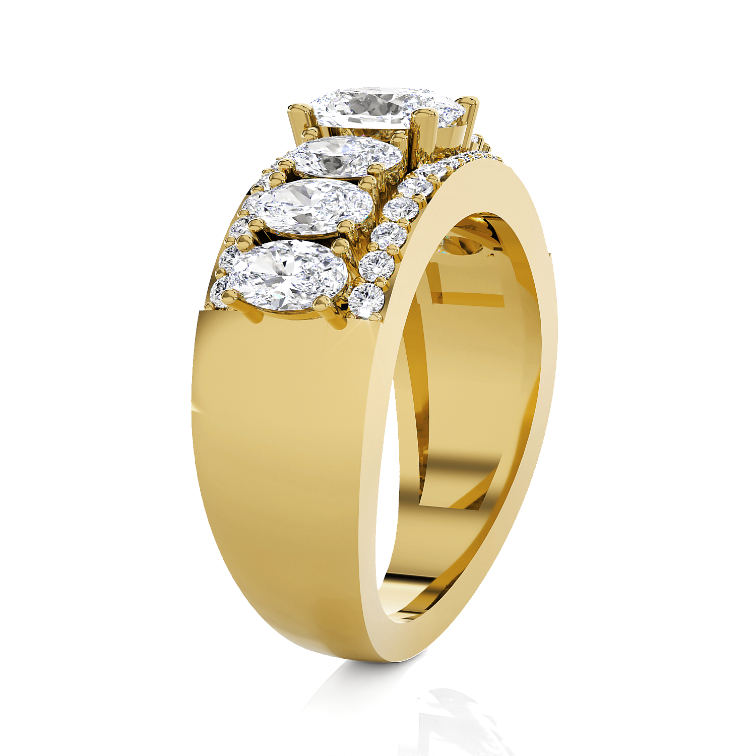 Oval Lab Grown Diamond Anniversary Ring