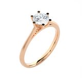 3/4 ctw Round Lab Grown Diamond Solitaire Engagement Ring