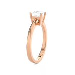 Princess-Cut Lab Grown Diamond Solitaire Engagement Ring