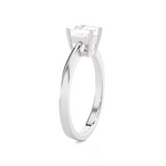 Princess-Cut Lab Grown Diamond Solitaire Engagement Ring