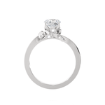 Round Lab Grown Diamond Solitaire Engagement Ring