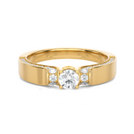 Round Lab Grown Diamond Solitaire Engagement Ring