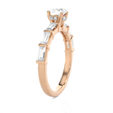 1 ctw Round Lab Grown Diamond Solitaire Engagement Ring