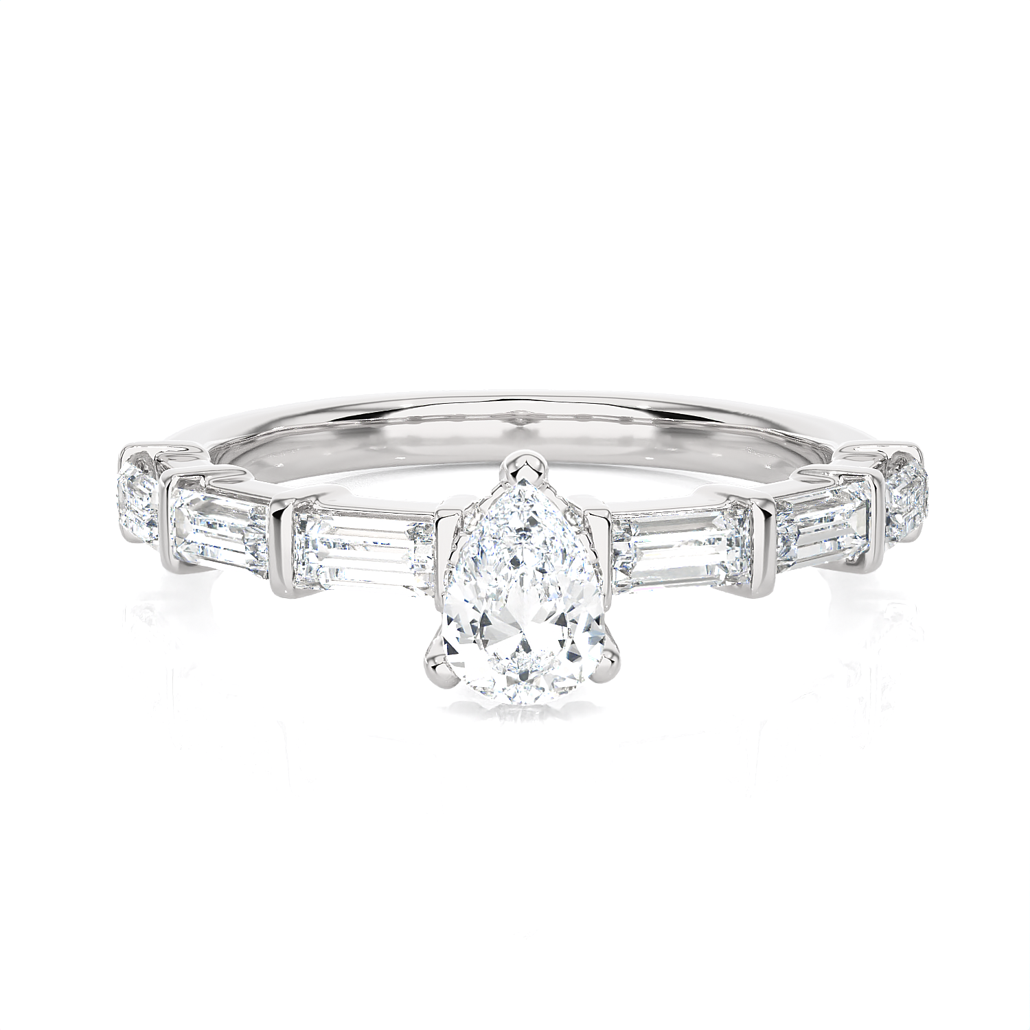 1 ctw Round Lab Grown Diamond Solitaire Engagement Ring