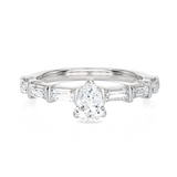 1 ctw Round Lab Grown Diamond Solitaire Engagement Ring