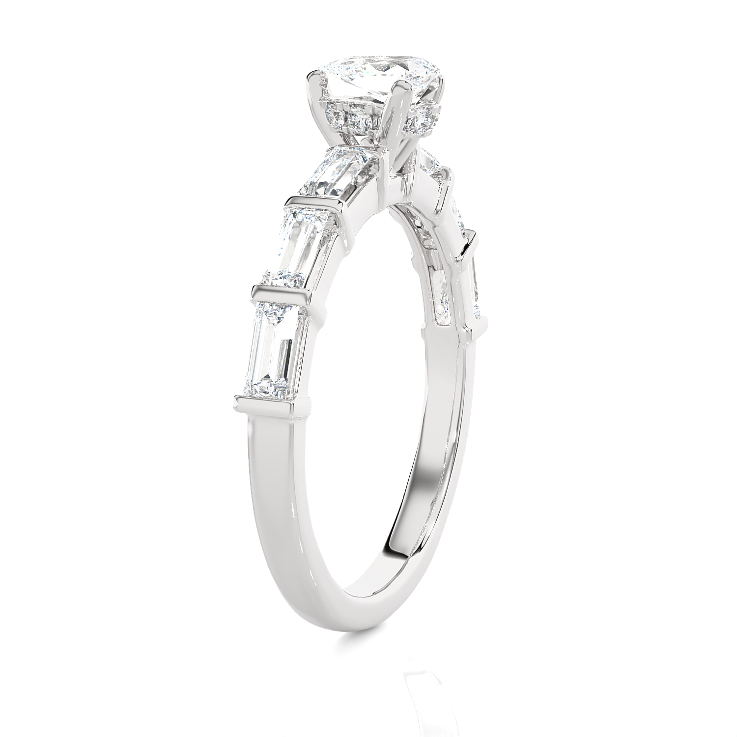 1 ctw Round Lab Grown Diamond Solitaire Engagement Ring