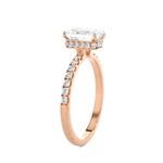 2 5/8 ctw Emerald-Cut Lab Grown Diamond Side Stone Engagement Ring