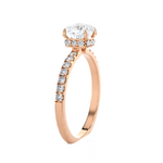 1 3/8 ctw Princess-Cut Lab Grown Diamond Side Stone Engagement Ring