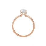 1 3/8 ctw Princess-Cut Lab Grown Diamond Side Stone Engagement Ring