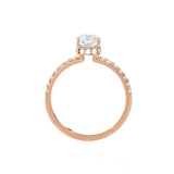 1 3/8 ctw Princess-Cut Lab Grown Diamond Side Stone Engagement Ring