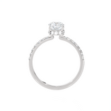1 3/8 ctw Princess-Cut Lab Grown Diamond Side Stone Engagement Ring