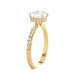 2 1/3 ctw Princess-Cut Lab Grown Diamond Side Stone Engagement Ring