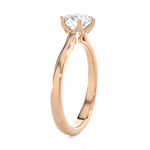 Round Lab Grown Diamond Solitaire Engagement Ring