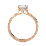 Round Lab Grown Diamond Solitaire Engagement Ring