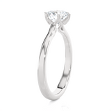 Round Lab Grown Diamond Solitaire Engagement Ring