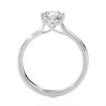 Round Lab Grown Diamond Solitaire Engagement Ring