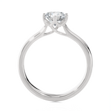 Round Lab Grown Diamond Solitaire Engagement Ring