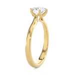Round Lab Grown Diamond Solitaire Engagement Ring