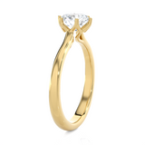 Round Lab Grown Diamond Solitaire Engagement Ring