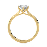 Round Lab Grown Diamond Solitaire Engagement Ring