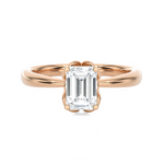 Emerald-Cut Lab Grown Diamond Solitaire Engagement Ring