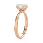 Emerald-Cut Lab Grown Diamond Solitaire Engagement Ring